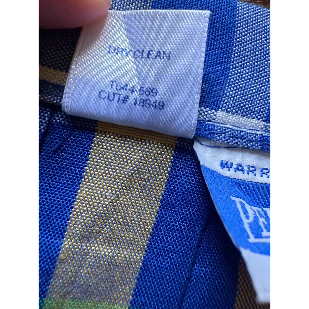 Pendleton Mini Skirt Womens 12 Blue Green Plaid Classic Pleated Skater‎ 90s Y2K - Picture 7 of 7
